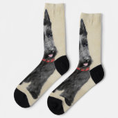 Scottish Terrier Painting - Niedliche Original Dog Socken (Linkes Detail)