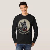 Scottish Terrier Painting - Niedliche Original Dog T-Shirt (Vorne ganz)