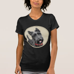 Scottish Terrier Painting - Niedliche Original Dog T-Shirt