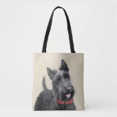 Scottish Terrier Painting - Niedliche Original Dog Tasche (Vorderseite)