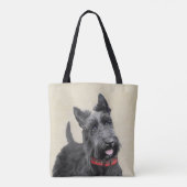 Scottish Terrier Painting - Niedliche Original Dog Tasche (Rückseite)