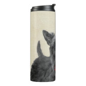 Scottish Terrier Painting - Niedliche Original Dog Thermosbecher (Nach links gedreht)