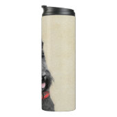 Scottish Terrier Painting - Niedliche Original Dog Thermosbecher (Nach rechts gedreht)