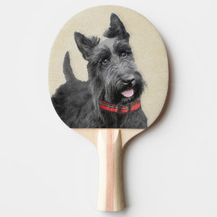 Scottish Terrier Painting - Niedliche Original Dog Tischtennis Schläger