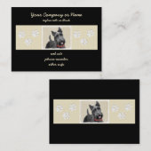 Scottish Terrier Painting - Niedliche Original Dog Visitenkarte (Vorne/Hinten)