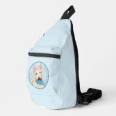 Scottish Terrier Painting Wheaten Original Dog Art Crossbody Bag (Rechte Ecke)