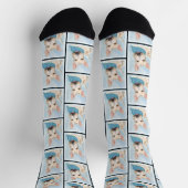 Scottish Terrier Painting Wheaten Original Dog Art Socken (Oben)