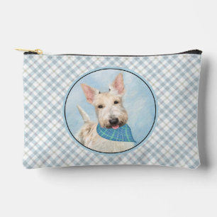 Scottish Terrier Painting Wheaten Original Dog Art Zubehörtasche