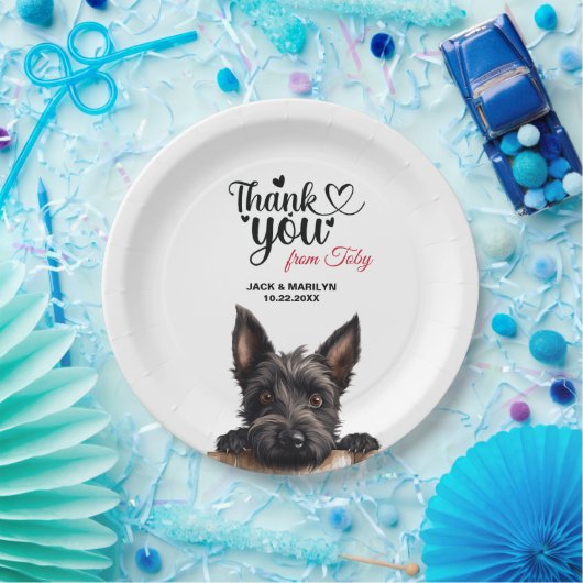 Scottish Terrier Pappteller (Party)