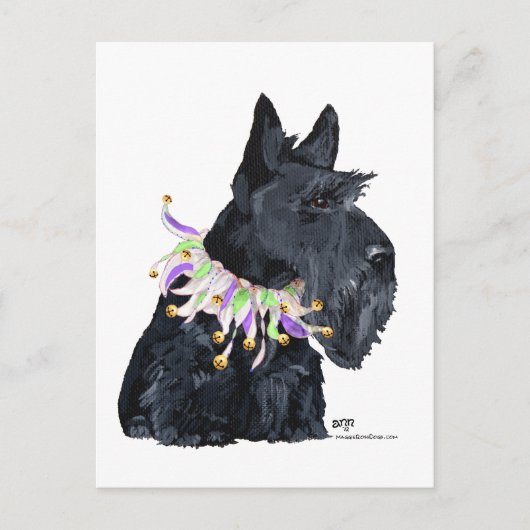 Scottish Terrier Party Animal Einladungspostkarte (Vorderseite)