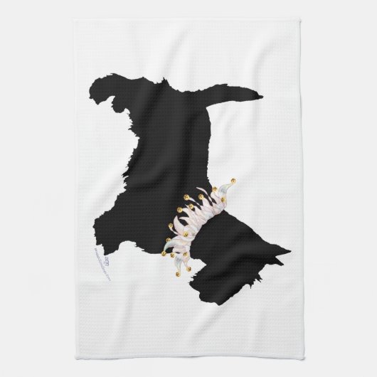 Scottish Terrier Party Animal Handtuch (Vertikal)