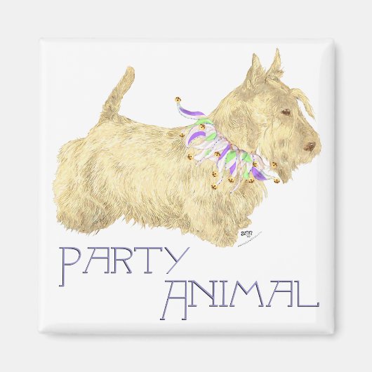 Scottish Terrier Party Animal Magnet (Vorne)
