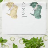Scottish Terrier Party Animals Handtuch (Gefaltet)