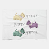 Scottish Terrier Party Animals Handtuch (Horizontal)