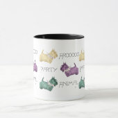 Scottish Terrier Party Animals Tasse (Zentrum)
