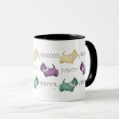 Scottish Terrier Party Animals Tasse (VorderseiteRechts)