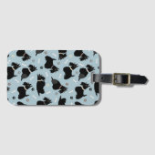 Scottish Terrier Paws and Bones Gepäckanhänger (Vorderseite (Horizontal))