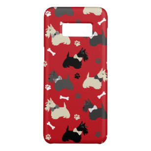 Scottish Terrier Paws and Bones Red Case-Mate Samsung Galaxy S8 Hülle