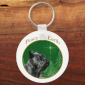 Scottish Terrier Peace Schlüsselanhänger (Vorderseite)
