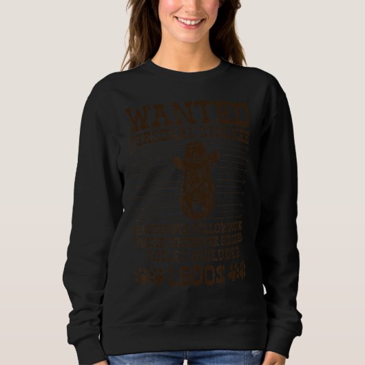 Scottish Terrier Personal Stalker Dog Walker Dog Sweatshirt (Vorderseite)
