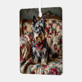 Scottish Terrier Personalisiert Christmas Ornament Aus Metall (Vorderseite links)