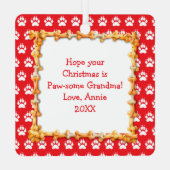 Scottish Terrier Personalisiert Christmas Ornament Aus Metall (Rückseite)