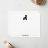 Scottish Terrier Personalisierte Mitteilungskarten (Vorderseite/Rückseite Beispiel)