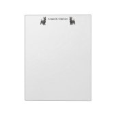Scottish Terrier Personalize Notizblock (Rotiert)