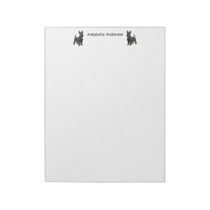 Scottish Terrier Personalize Notizblock