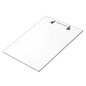 Scottish Terrier Personalize Notizblock (angewinkelt)