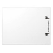 Scottish Terrier Personalize Notizblock (Vorderseite)