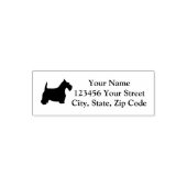 Scottish Terrier Personalize Permastempel (Design)