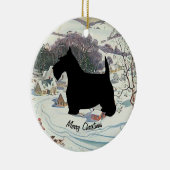 Scottish Terrier personifizieren Keramik Ornament (Rechts)
