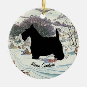 Scottish Terrier personifizieren Keramik Ornament
