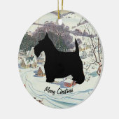 Scottish Terrier personifizieren Keramik Ornament (Links)