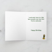 Scottish Terrier Playing Bagpipe Spaß Birthday Karte (Innenseite)