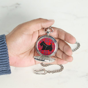 Scottish Terrier Pocket Watch Armbanduhr