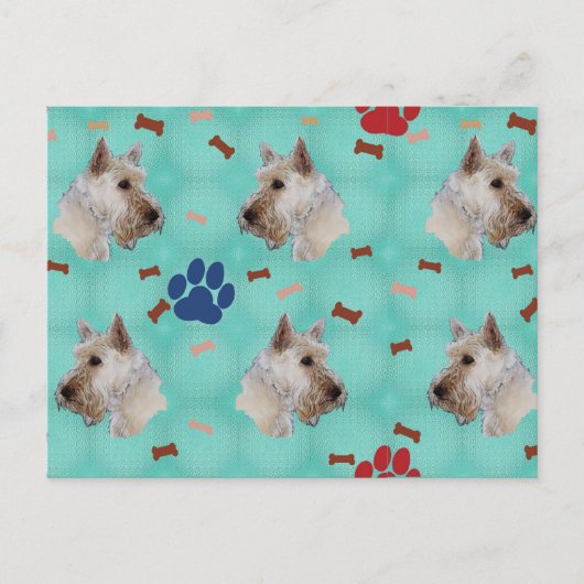 Scottish Terrier Portrait Postkarte (Vorderseite)