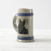 Scottish-Terrier-Porträt Bierglas (Vorderseite Links)