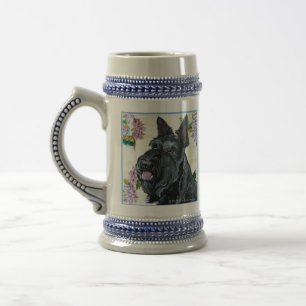 Scottish-Terrier-Porträt Bierglas