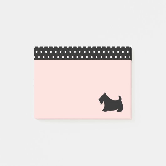Scottish Terrier Post It Notes Post-it Klebezettel (Vorderseite)