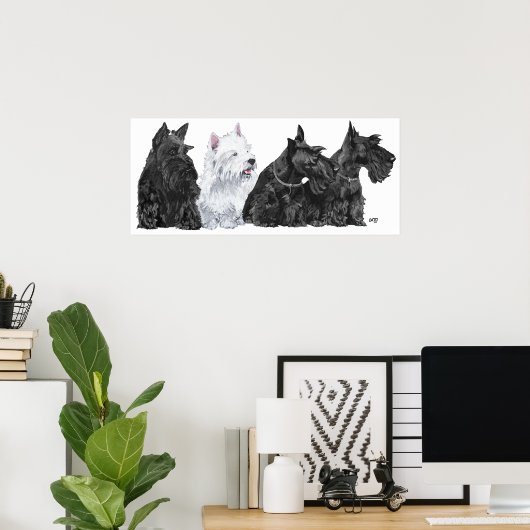 Scottish Terrier Poster (Heimbüro)
