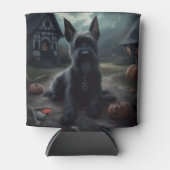 Scottish Terrier Pumpkins Halloween Beängstigend Dosenkühler (Vorderseite)