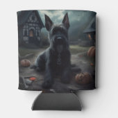 Scottish Terrier Pumpkins Halloween Beängstigend Dosenkühler (Rückseite)
