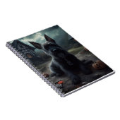 Scottish Terrier Pumpkins Halloween Beängstigend Notizblock (Rechte Seite)