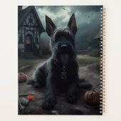 Scottish Terrier Pumpkins Halloween Beängstigend Planer (Rückseite)