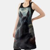 Scottish Terrier Pumpkins Halloween Beängstigend Schürze (InSitu)