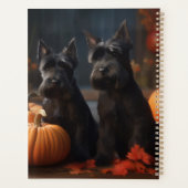 Scottish Terrier Puppy Autumn Delight Pumpkin Planer (Rückseite)