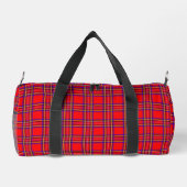 Scottish Terrier Red Kariert Duffel Bag Gift Duffle Bag (Rückseite)
