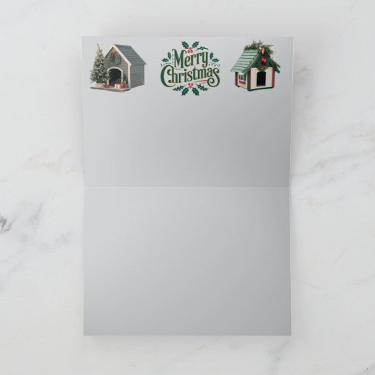 Scottish Terrier Reindeer Karte (Innenseite)